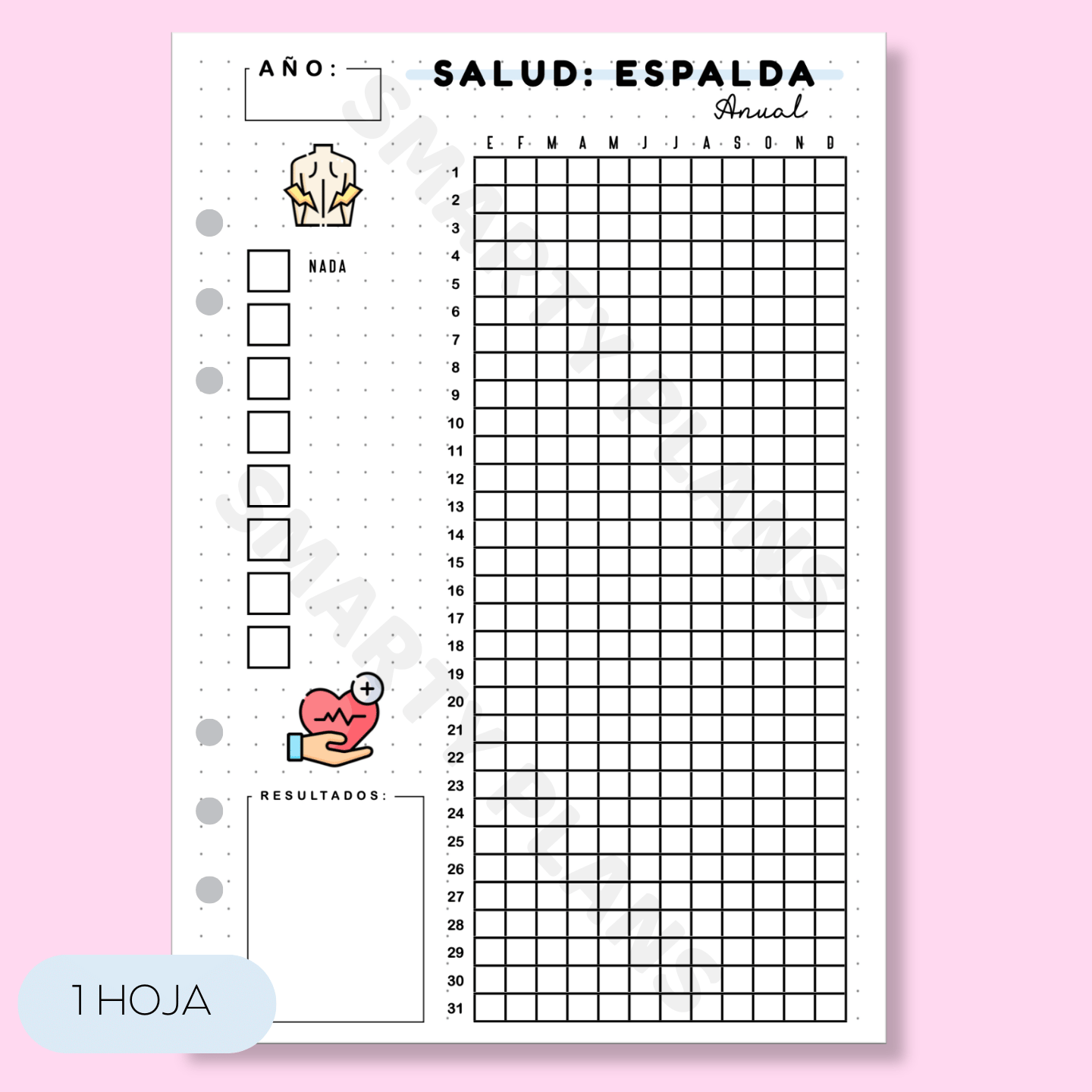 Hoja Anual Salud - Salud Espalda