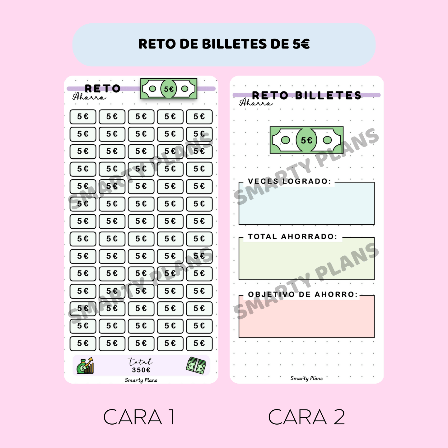Retos de Ahorro -  Tarjetas Plastificadas