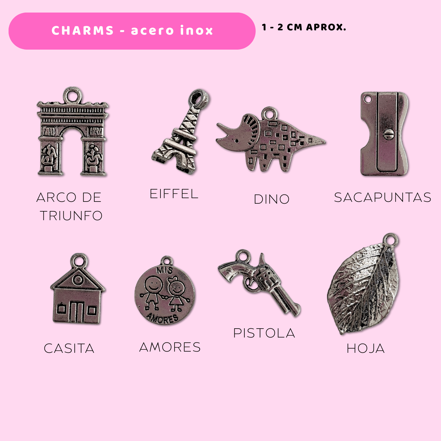 Charms Acero Inoxidable - Travel Journal