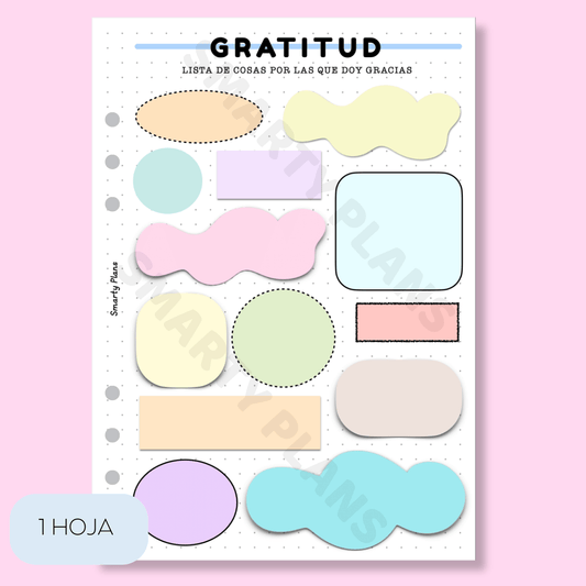 Plantilla Individual - Gratitud