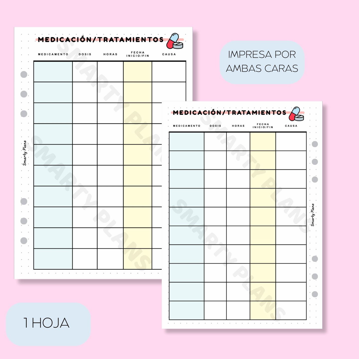 Plantilla Individual - Medicación / Tratamientos