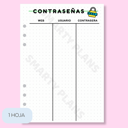 Plantilla Individual - Contraseñas (VERSIÓN 1)