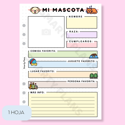 Plantilla Individual - Mascotas General