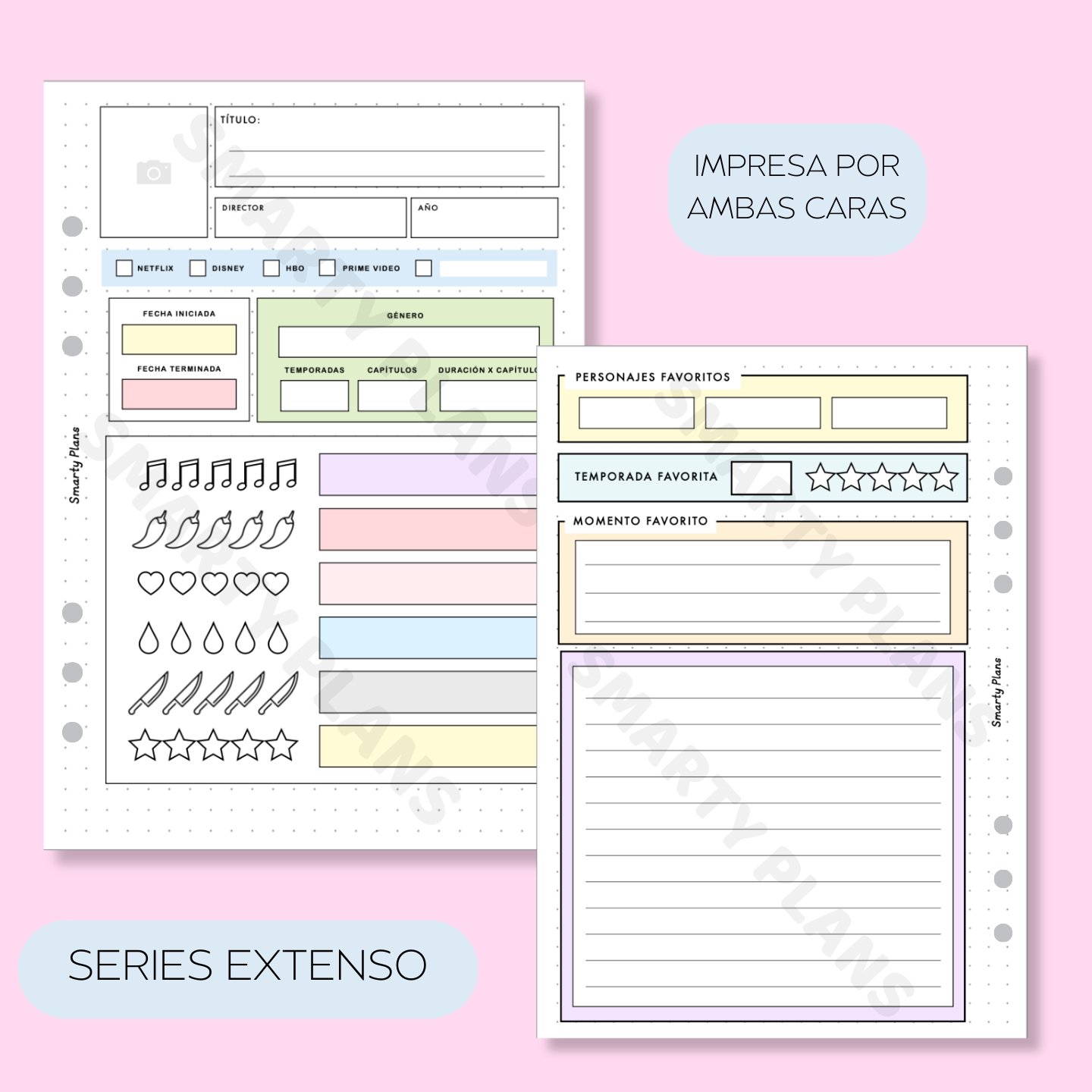 Plantillas Reseñas: Libros, Películas y Series