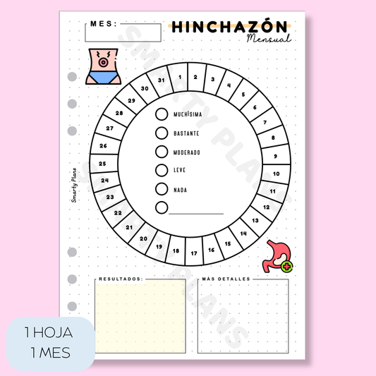 Plantilla Mensual - Hinchazón