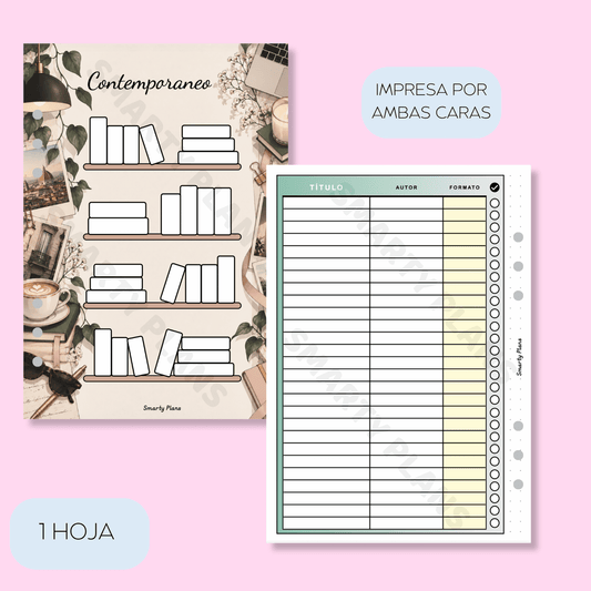 Plantilla Lectura Géneros - Libros Contemporáneos