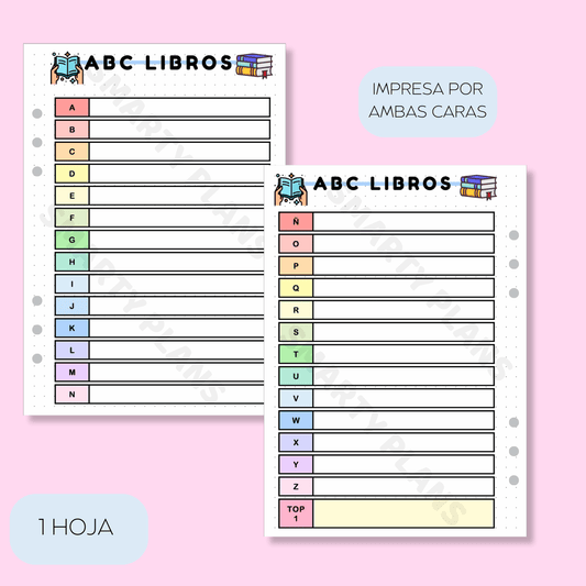 Plantilla Individual Lectura - ABC Libros