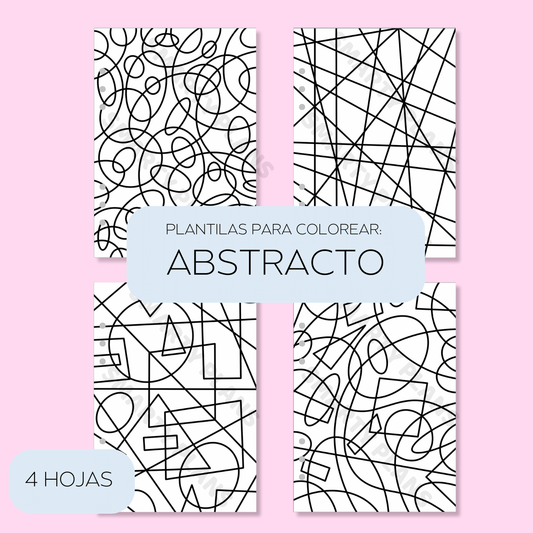 Plantillas para Colorear - Abstracto