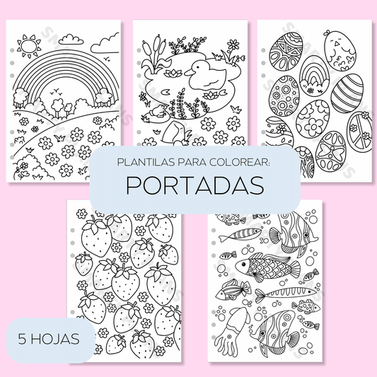 Plantillas para Colorear - Portadas