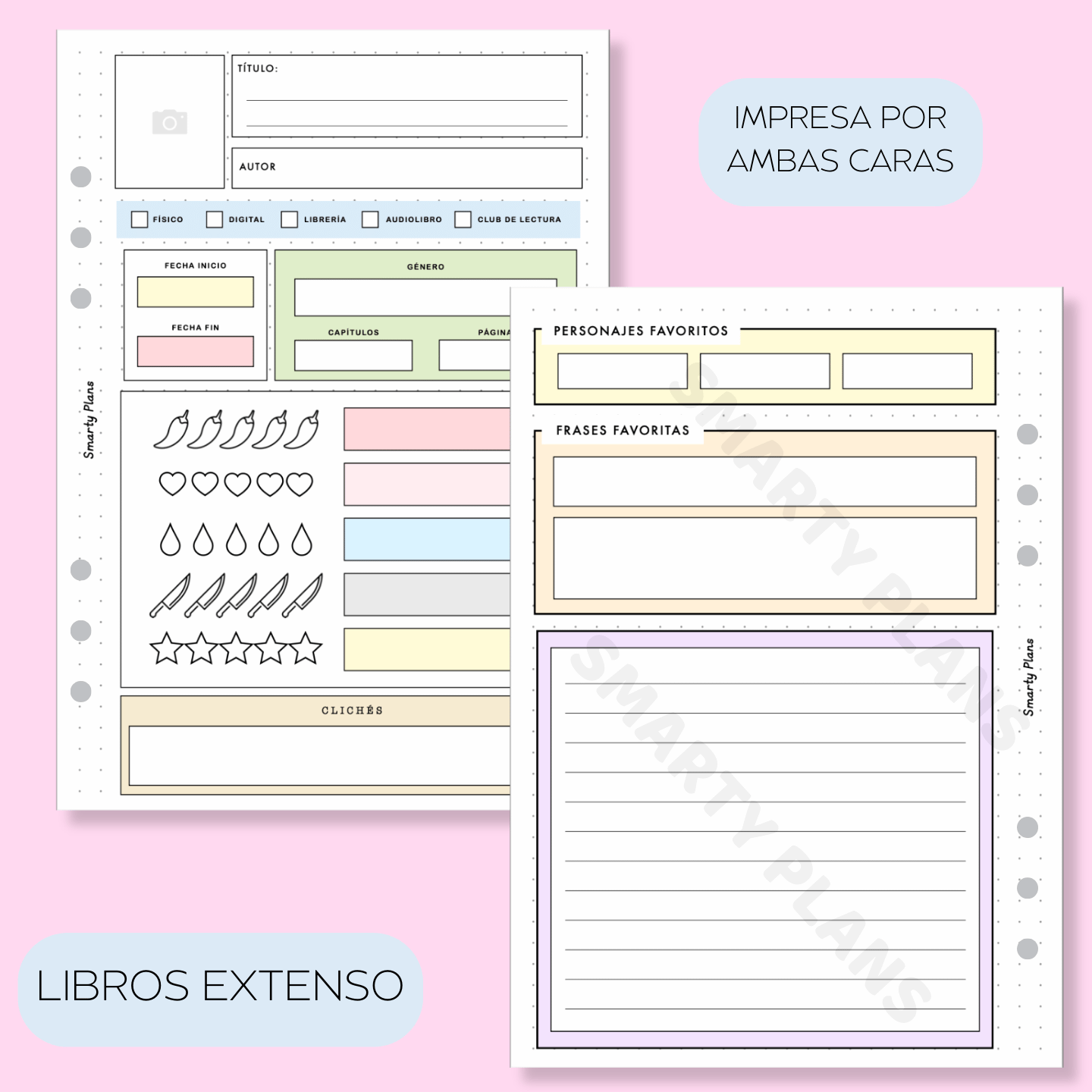 Plantillas Reseñas: Libros, Películas y Series