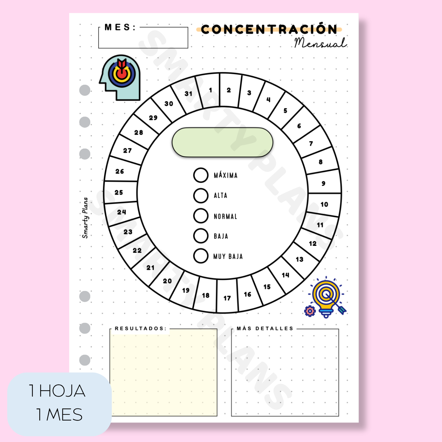 Plantilla Mensual - Concentración