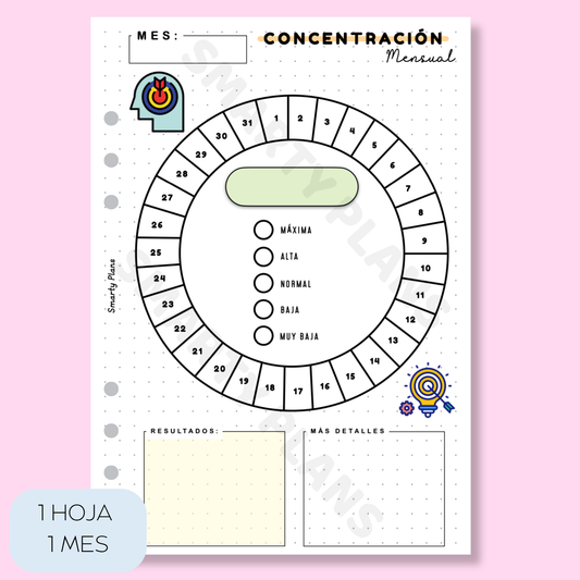 Plantilla Mensual - Concentración