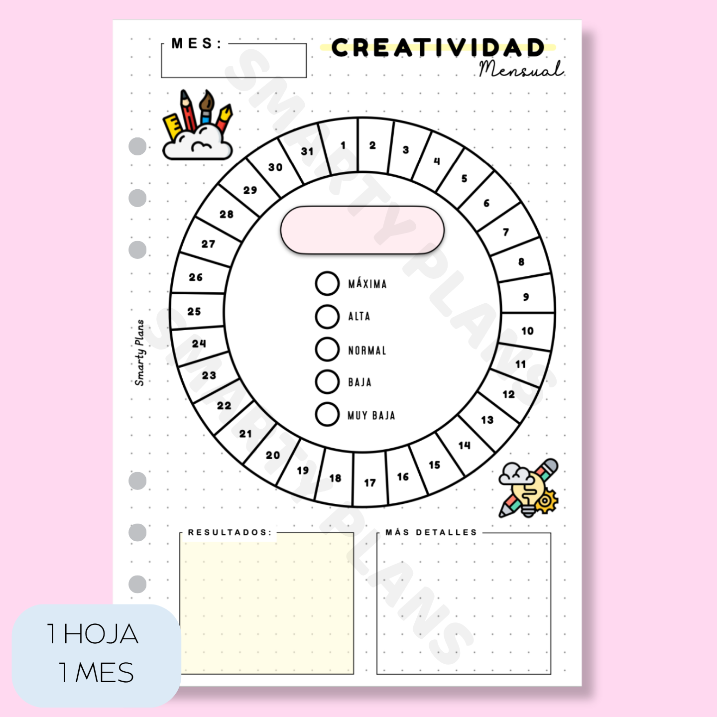 Plantilla Mensual - Creatividad
