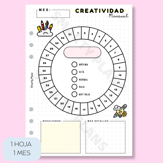 Plantilla Mensual - Creatividad