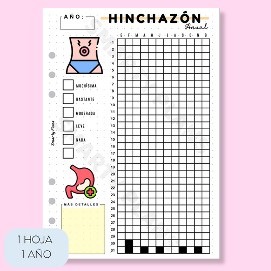 Hoja Anual - Salud Hinchazón