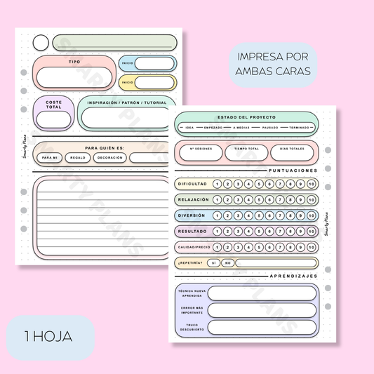 Plantilla Individual Manualidades - Info General