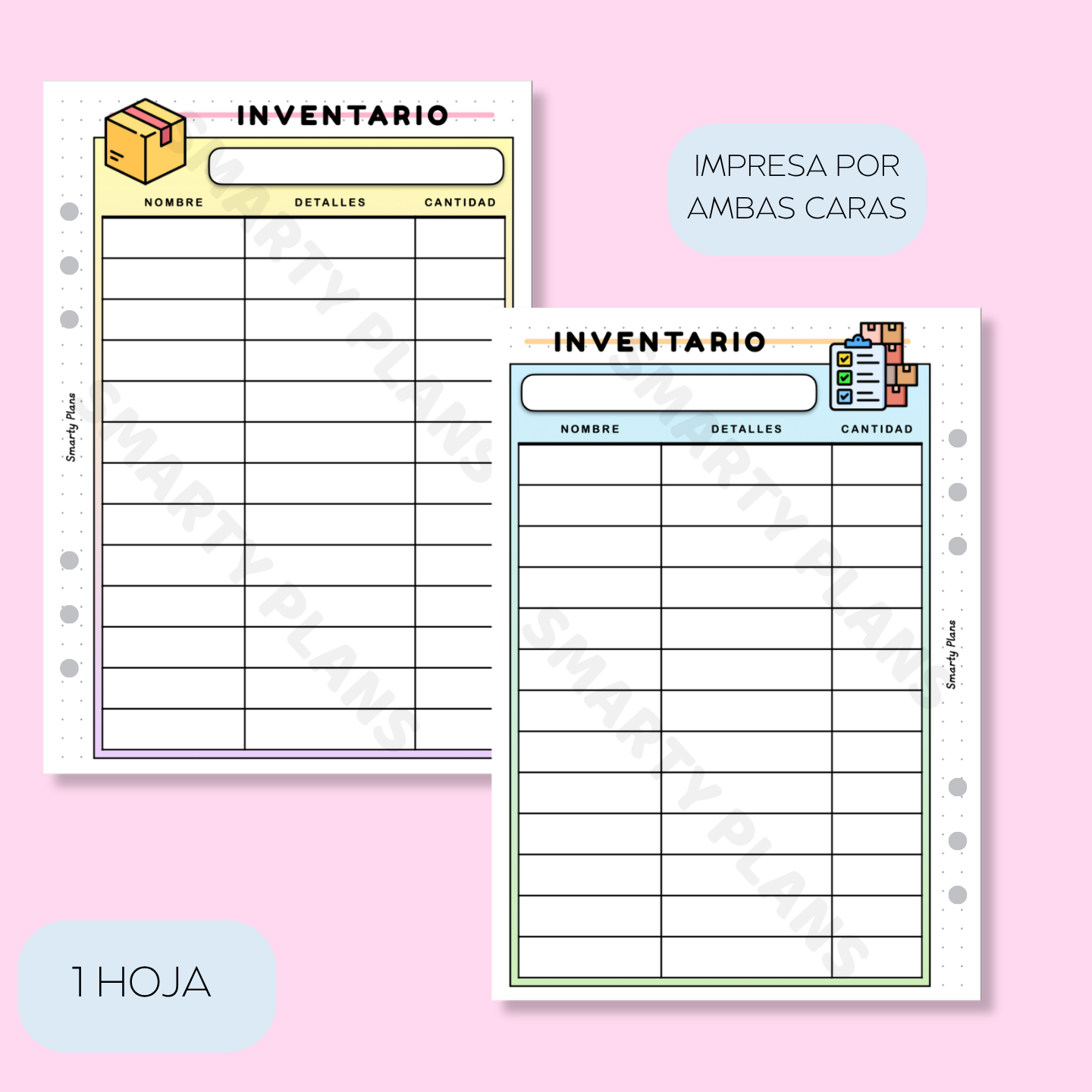 Plantilla Individual - Inventario