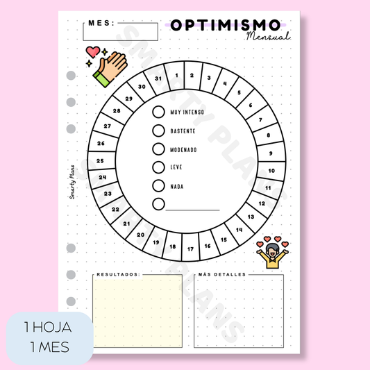 Plantilla Mensual - Optimismo