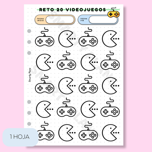 Plantilla Ocio - Reto 20 Videojuegos