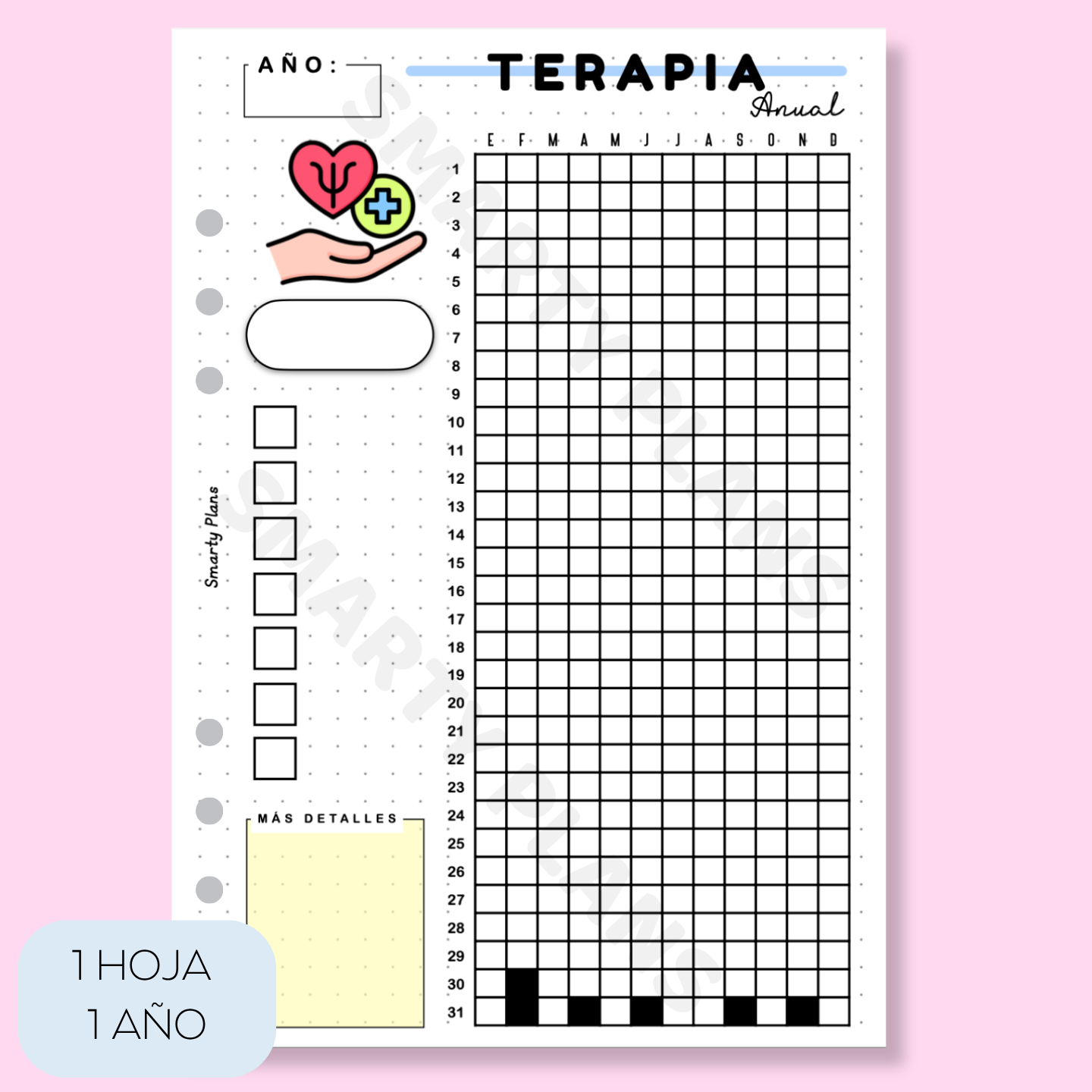 Hoja Anual - Terapia