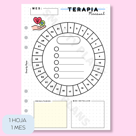 Plantilla Mensual - Terapia