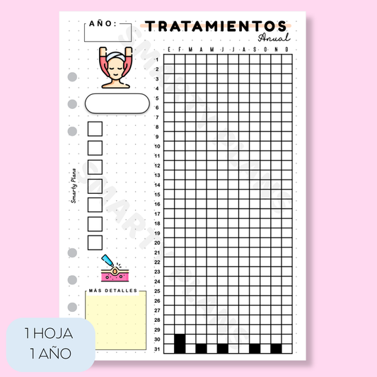 Hoja Anual - Tratamientos