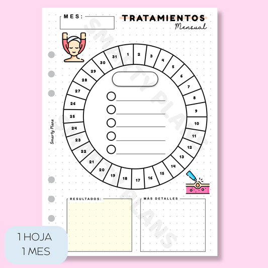 Plantilla Mensual - Tratamientos
